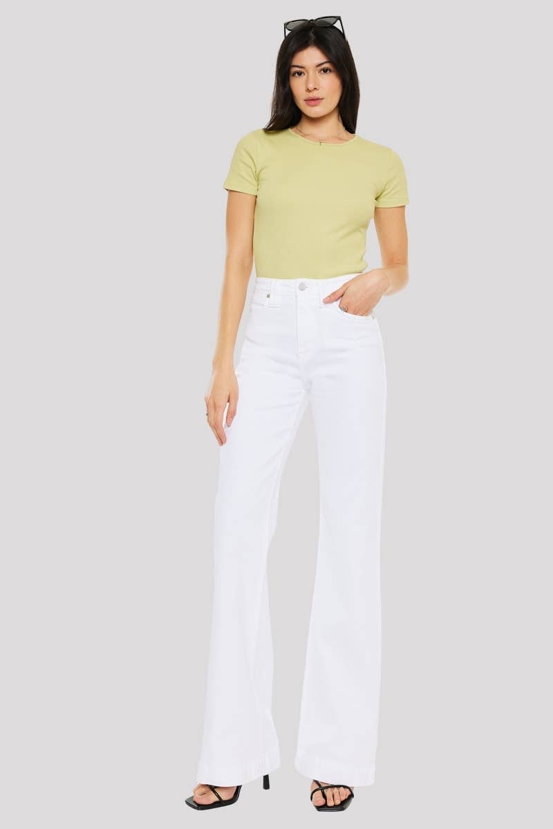 HIGH RISE WIDE FLARE JEANS