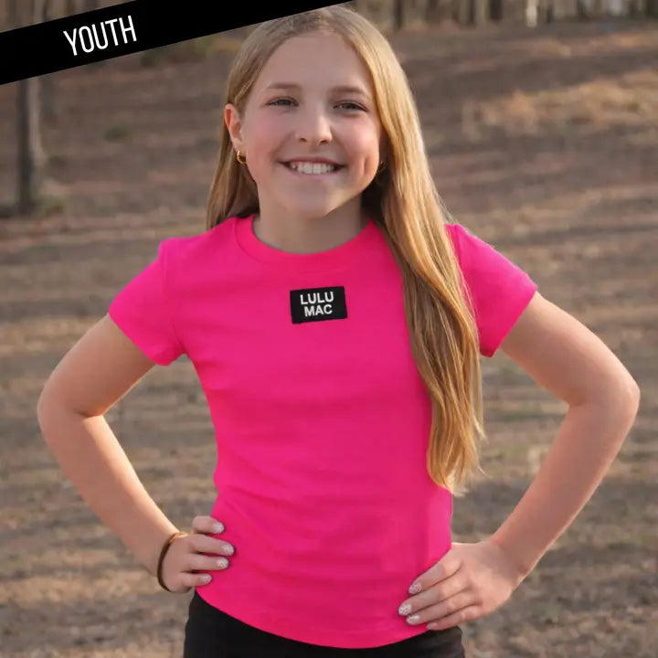 Lulu Mac Baby Doll Shirt Hot Pink Tween