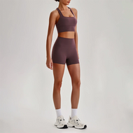 Biker Shorts  Bra Coffee