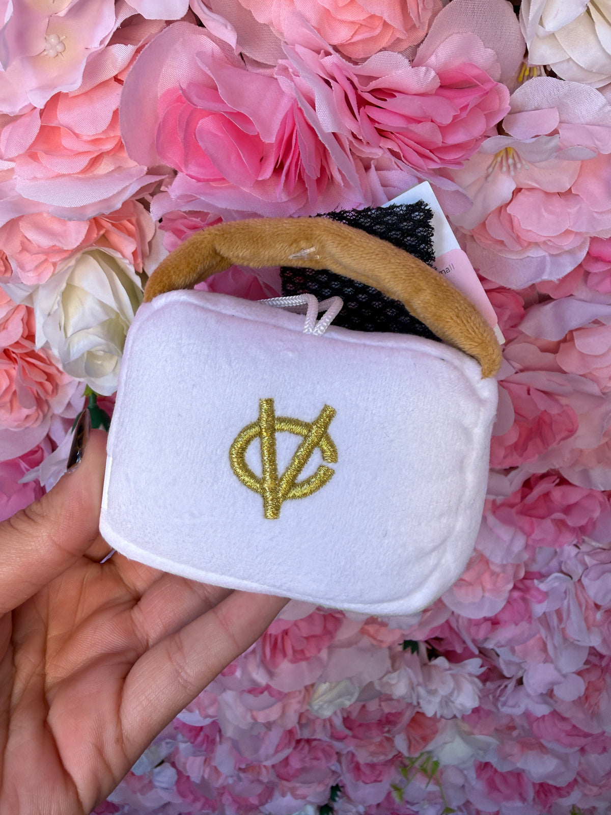 White Chewy Vuiton Handbag - Small