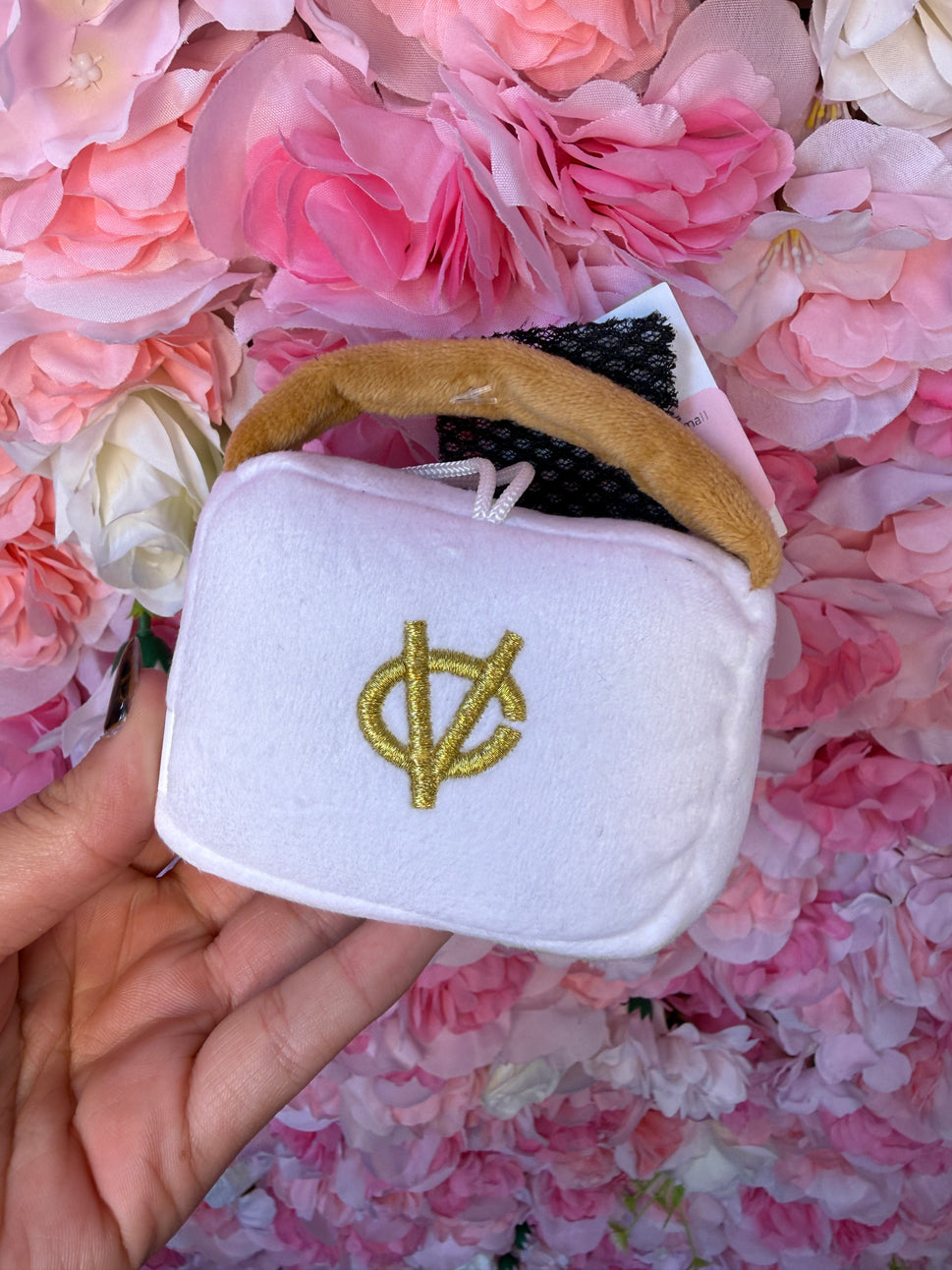 White Chewy Vuiton Handbag - Small