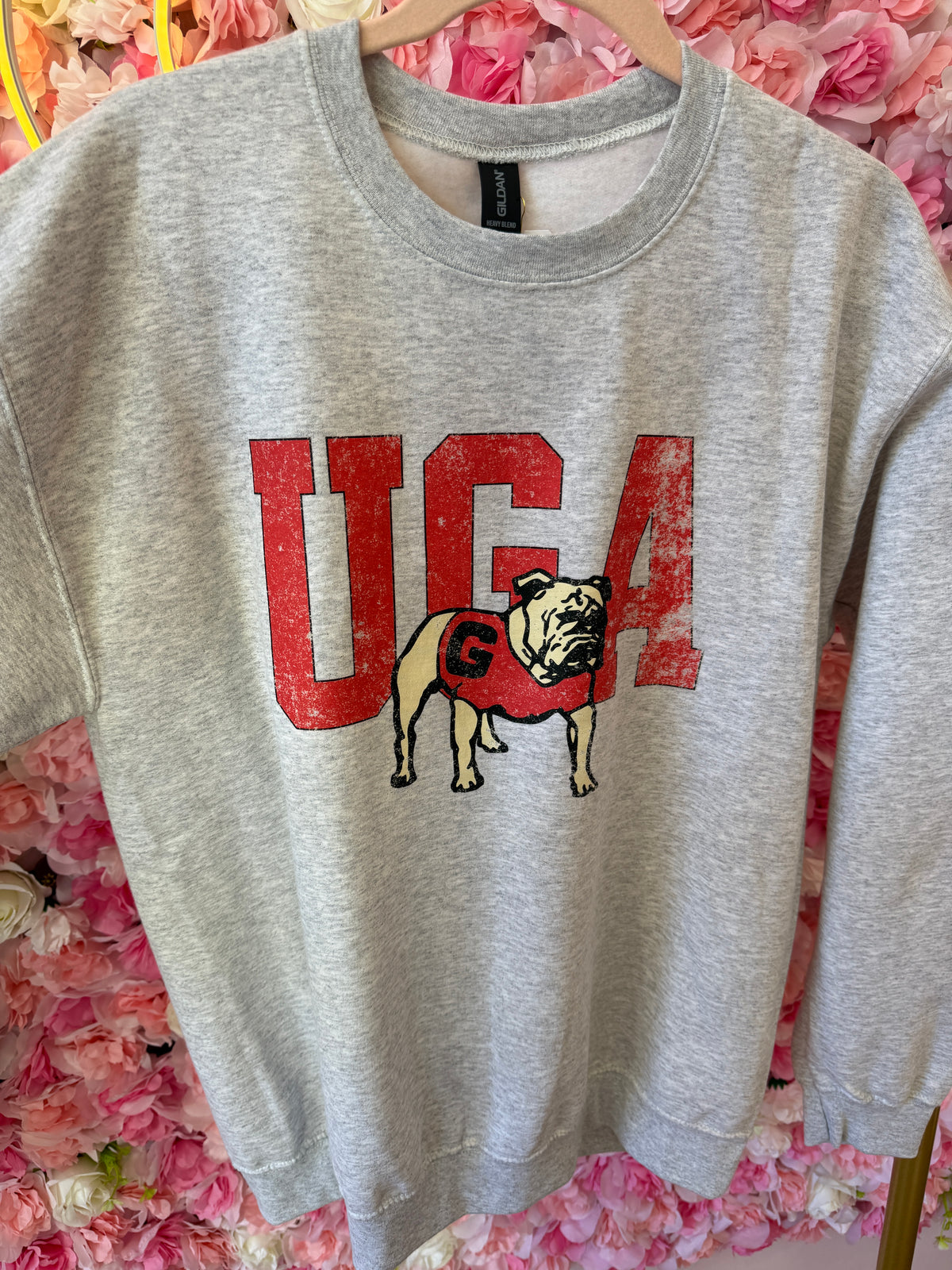 GA. Distressed Sweatshirt