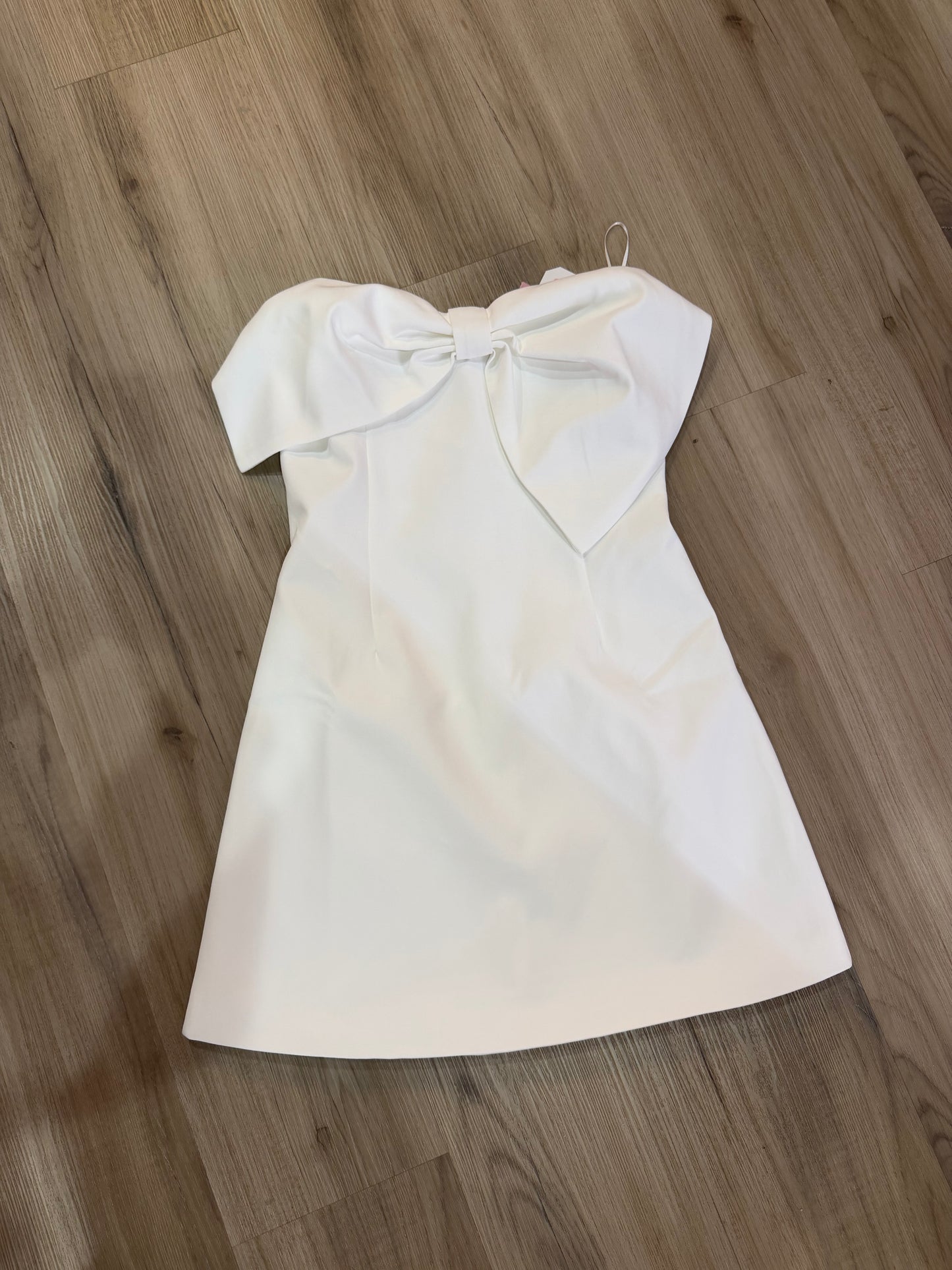 Bow Detail Strapless Mini Dress