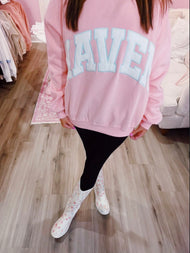 HAVEN Mockneck Pink: M