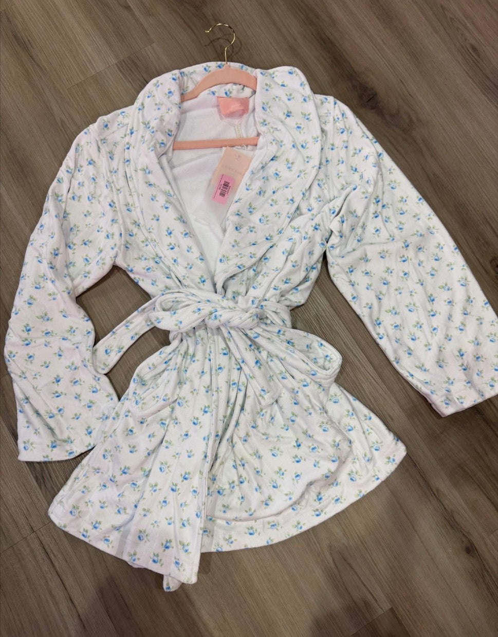 Cozy Robe: Blue Ditsy