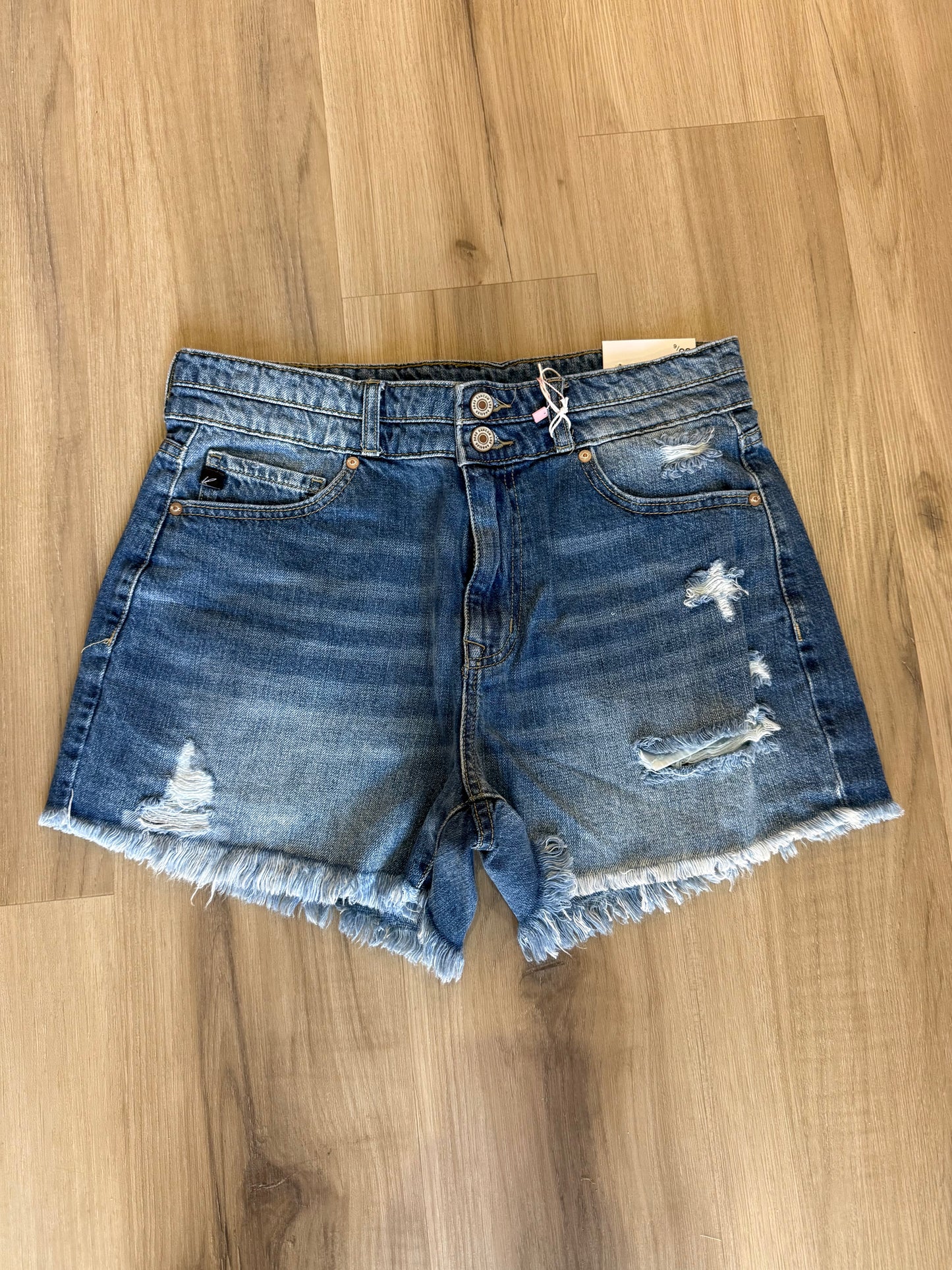 denim mom shorts