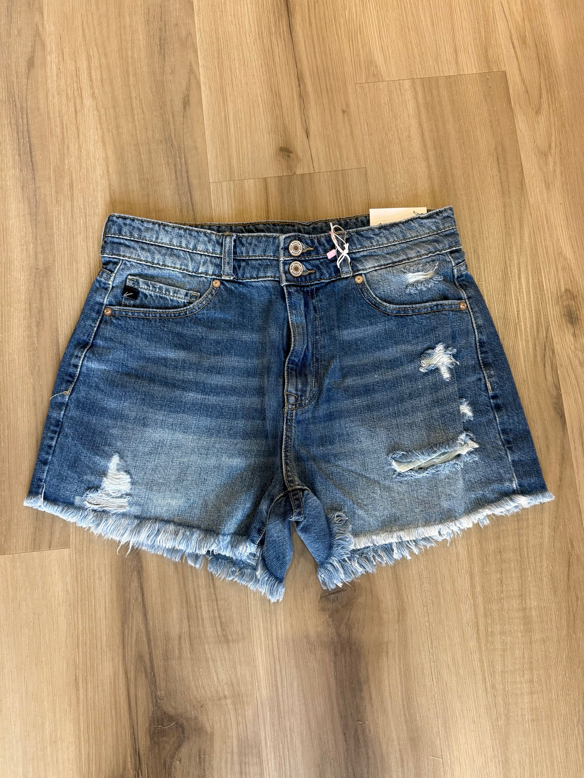 denim mom shorts