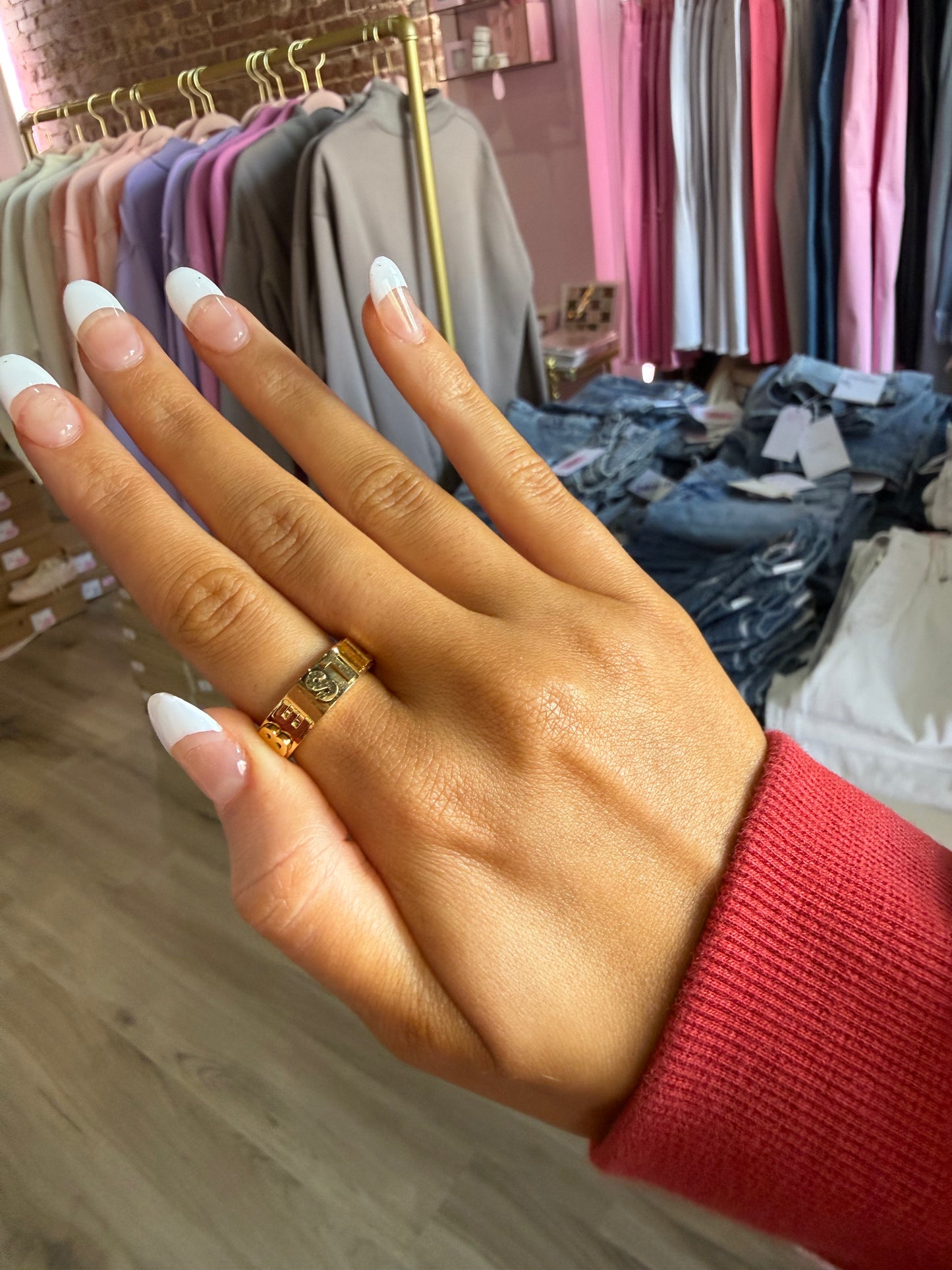 Be Still 3D Letter Ring