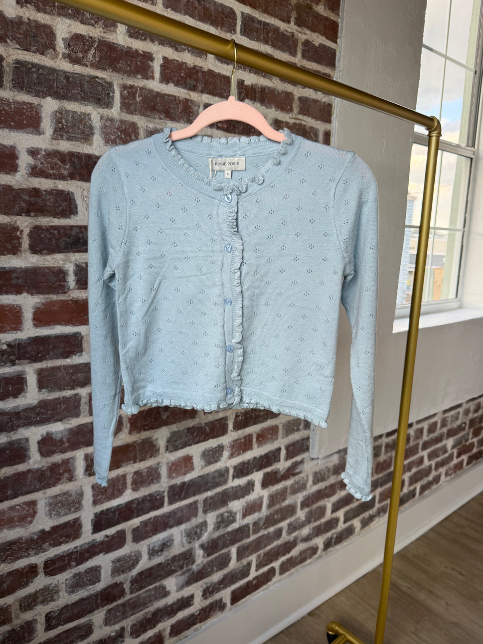 Ruffle Button Cardigan