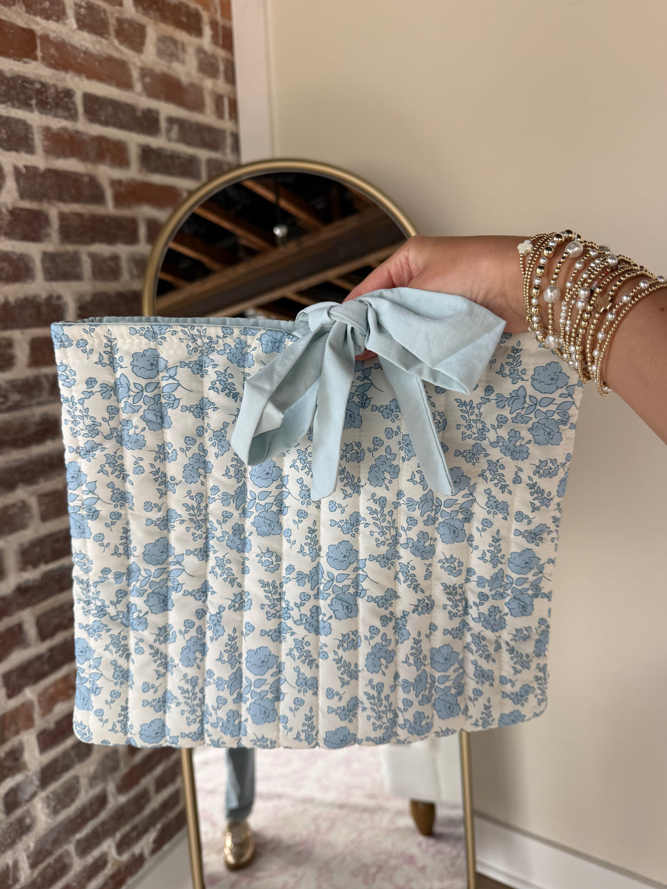Phoebe Blue Floral Bible Cover