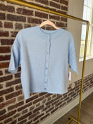 Switch Chic 3/4 Sleeve Button Down Sweater Cardigan 1 image
