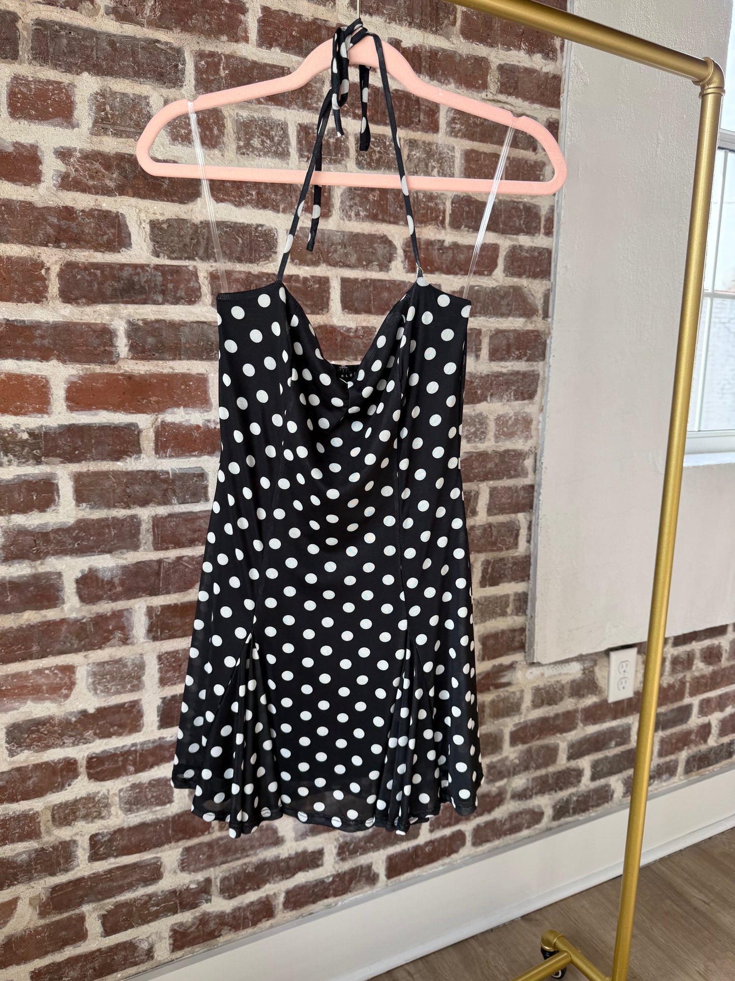 Polka Dot Halter Dress