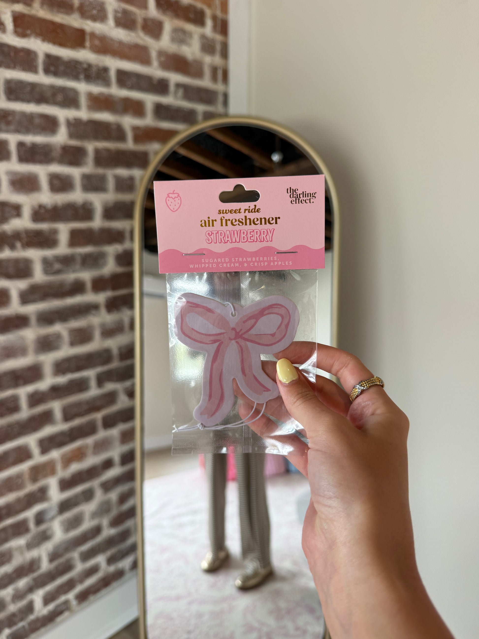 Sweet Ride Car Air Freshener–Bow Pink