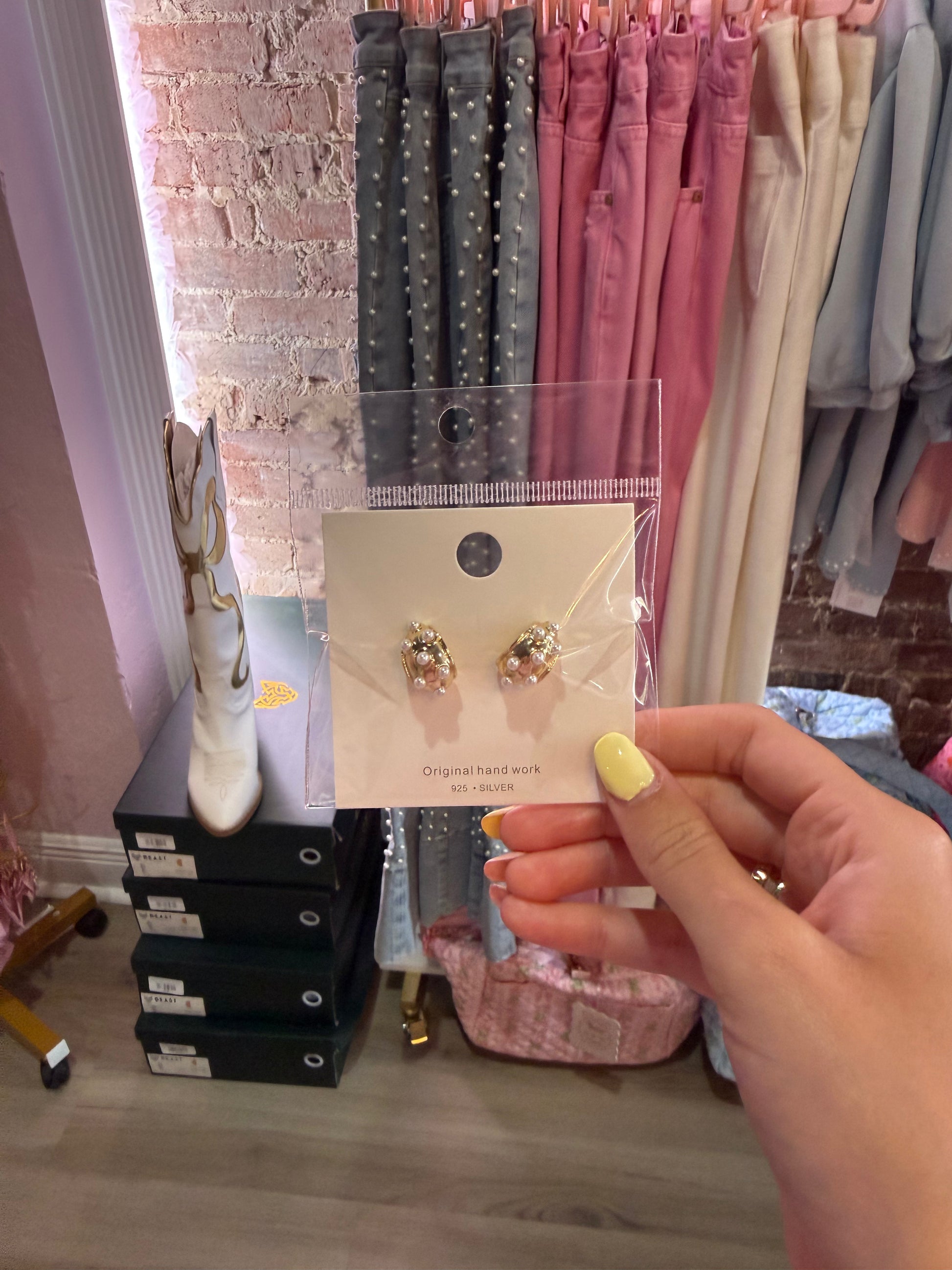 Elegant Vintage Pearl Drop Earrings