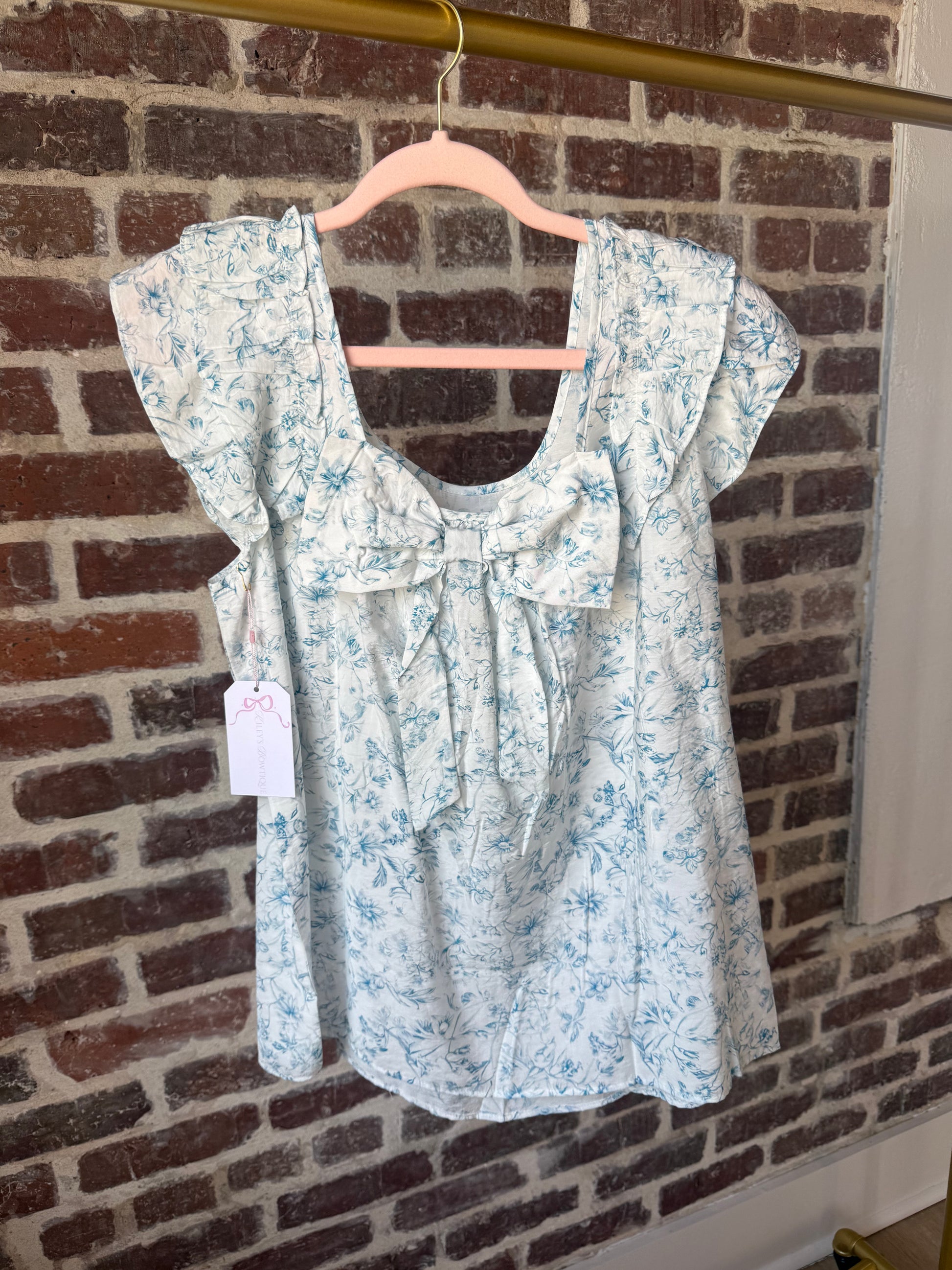 Ruffled Sleeve Blouse