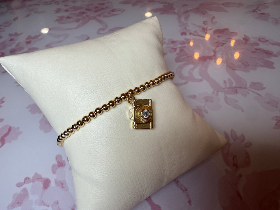 Bara Boheme Camera Charm Bracelet