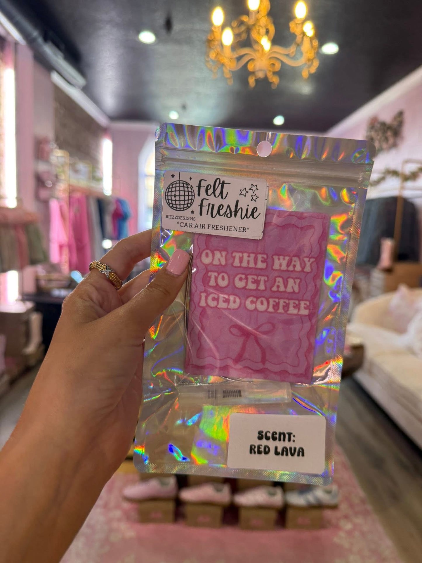 Coquette Felt Freshie Boutique Car Air Freshener