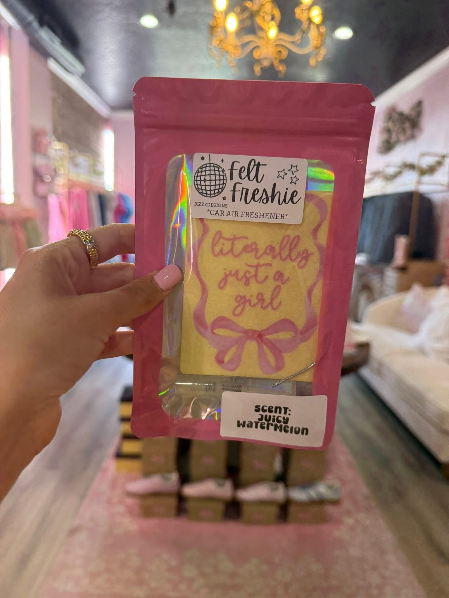 Coquette Felt Freshie Boutique Car Air Freshener