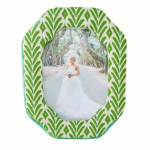 Petite Frond Green Fabric Frame