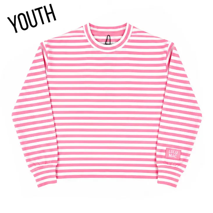 Lulu Mac Pink Strip Long Sleeve Tween