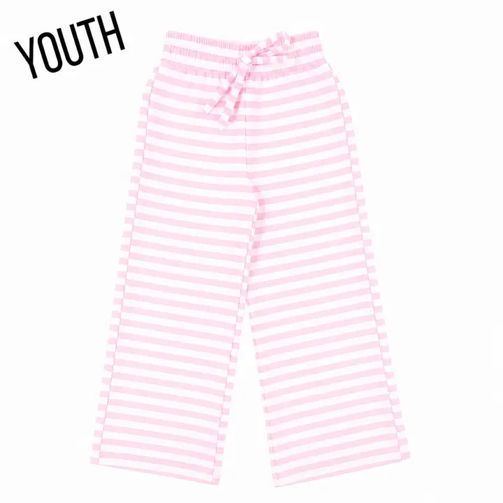 Lulu Mac Pink Stripe Pants Tween