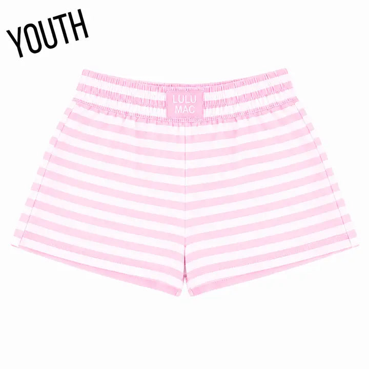 Lulu Mac Pink Strip Shorts Tween