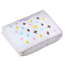 White Chewy Vuiton Bed Medium