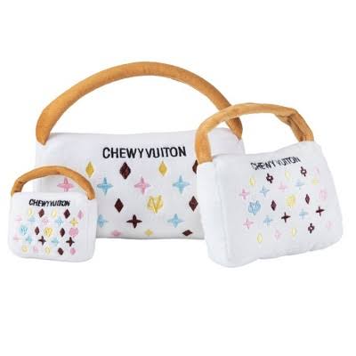 White Chewy Vuiton Handbag - Large