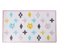 White Chewy Vuiton Placemat