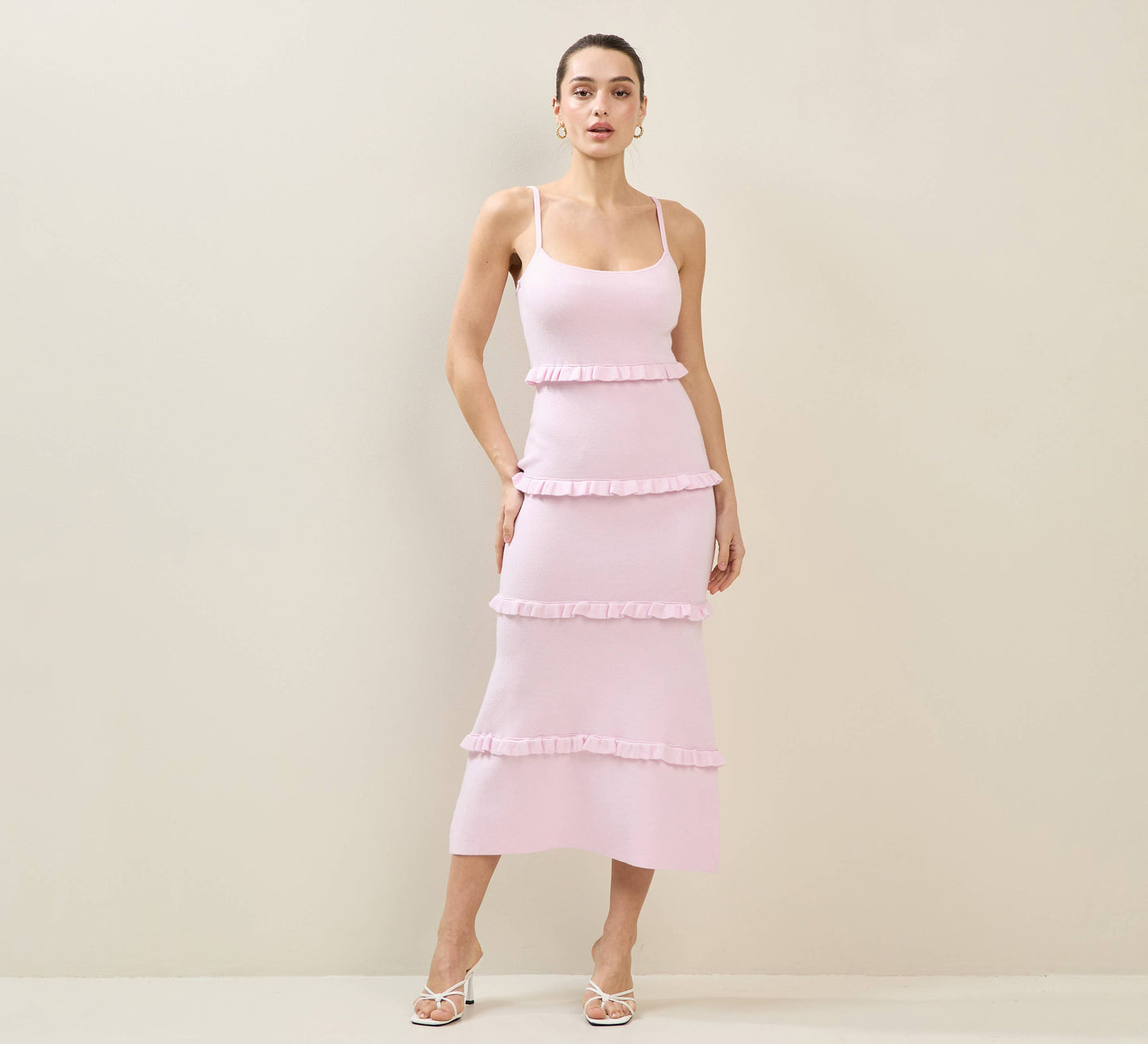 Knit Tiered Maxi Dress