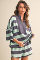 Switch STRIPED HALF ZIP TOP AND SHORTS SET 3 image