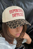 Switch EXPENSIVE &amp; DIFFICULT Leopard Contrast Brim Cap: Red / ONE SIZE 3 image
