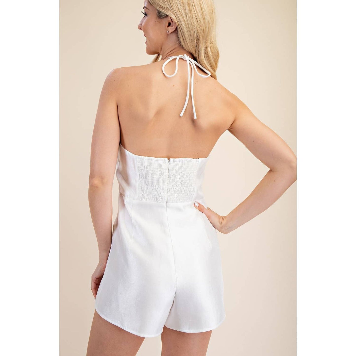 BOW TRIM ROMPER