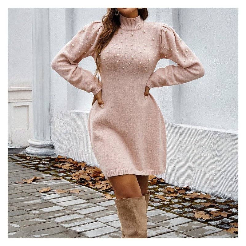 Mockneck Sweater Dress