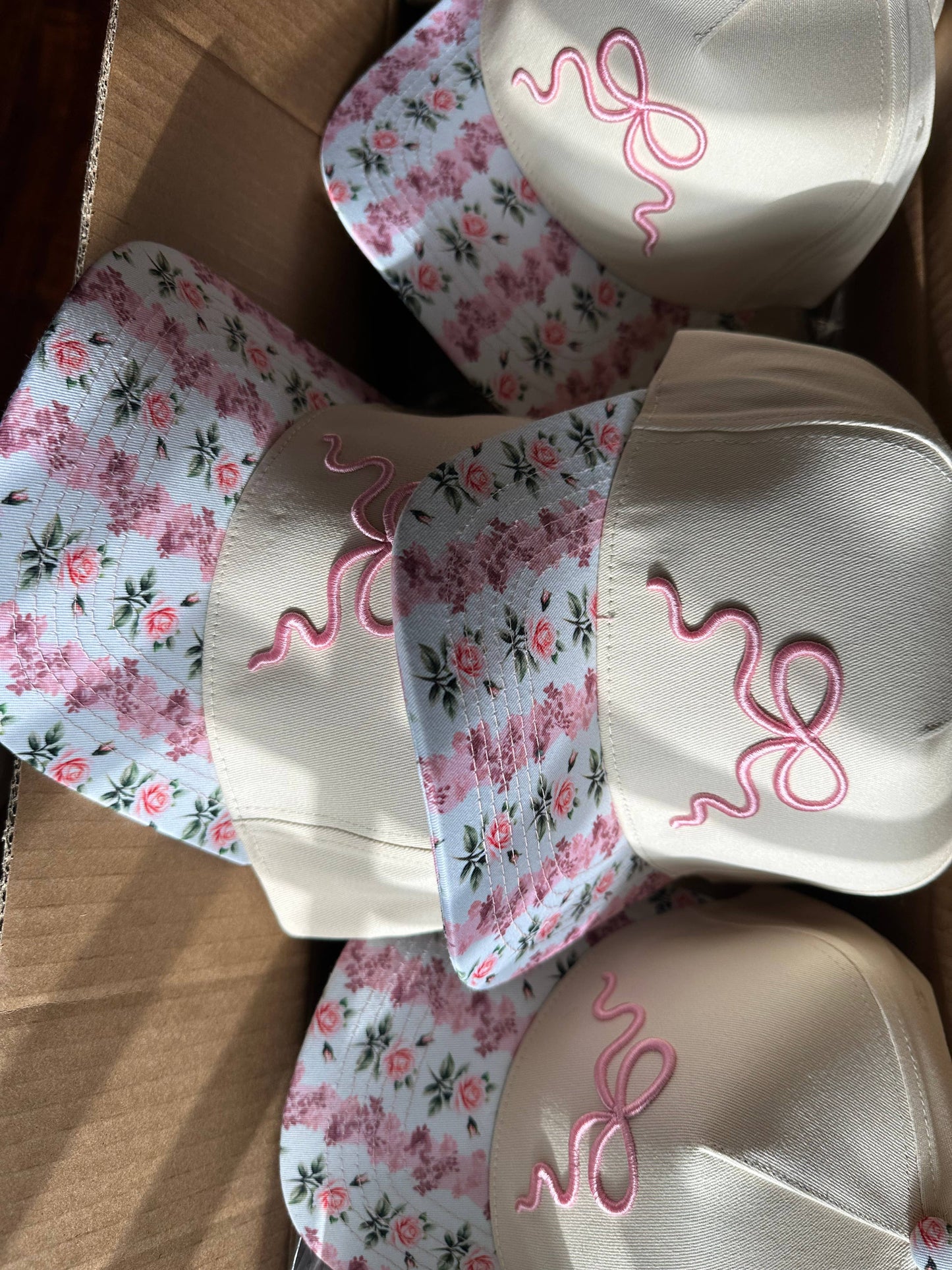 Fancy Floral Bow Hat 