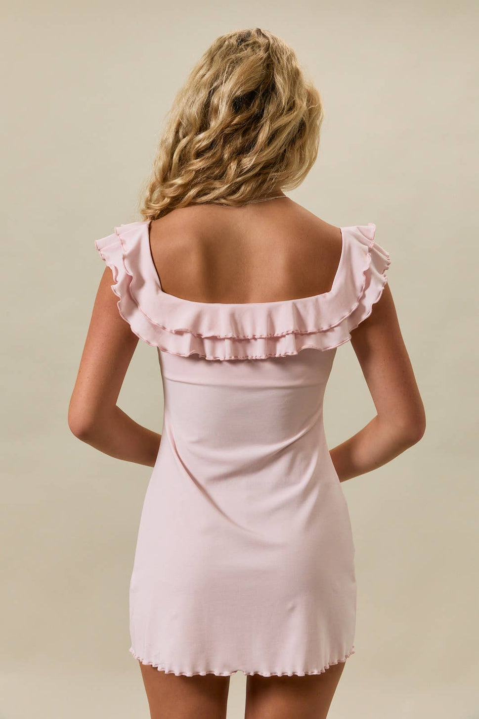 * Lettuce Hem Off The Shoulder Knit Dress