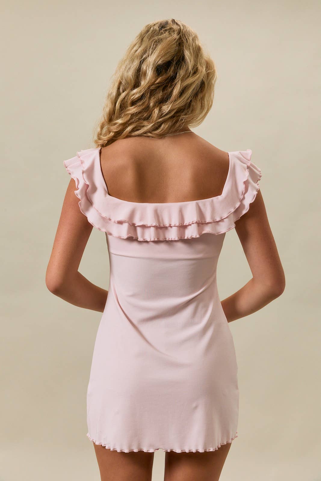 * Lettuce Hem Off The Shoulder Knit Dress