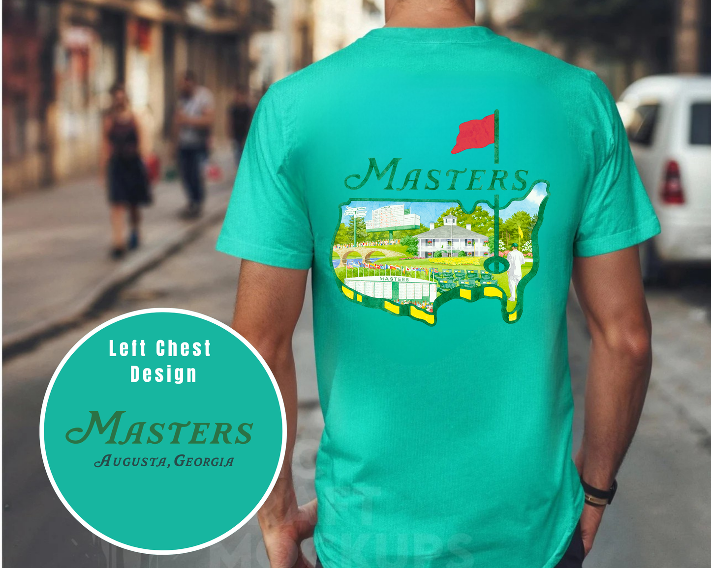Masters Golf Tee: Bella Canvas