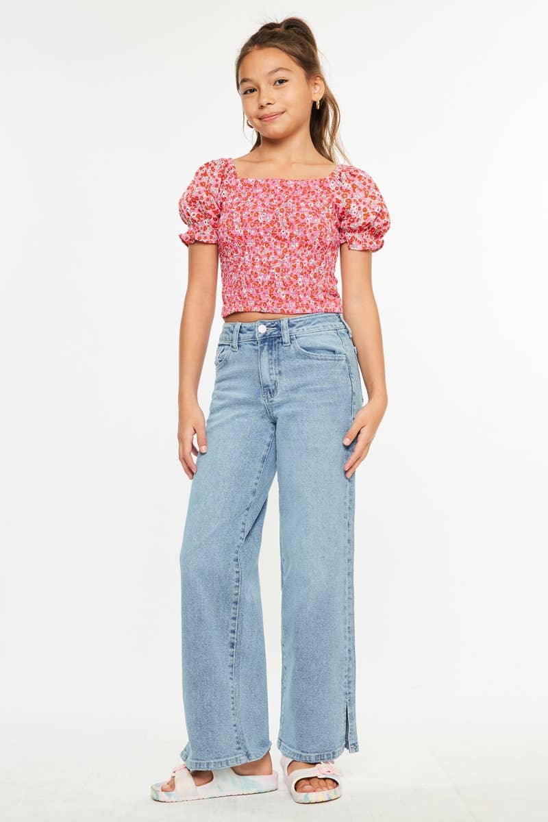 YOUTH HIGH RISE WIDE LEG-YC70069L