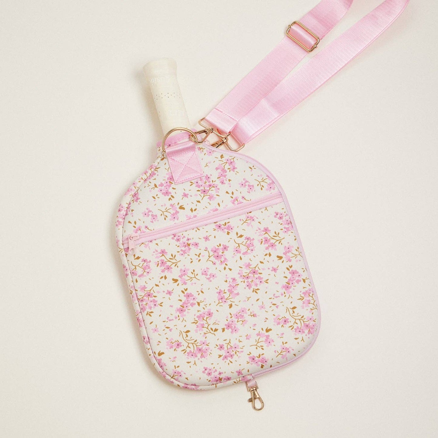 BOHO FLORAL NEOPRENE PICKLEBALL PADDLE BAG