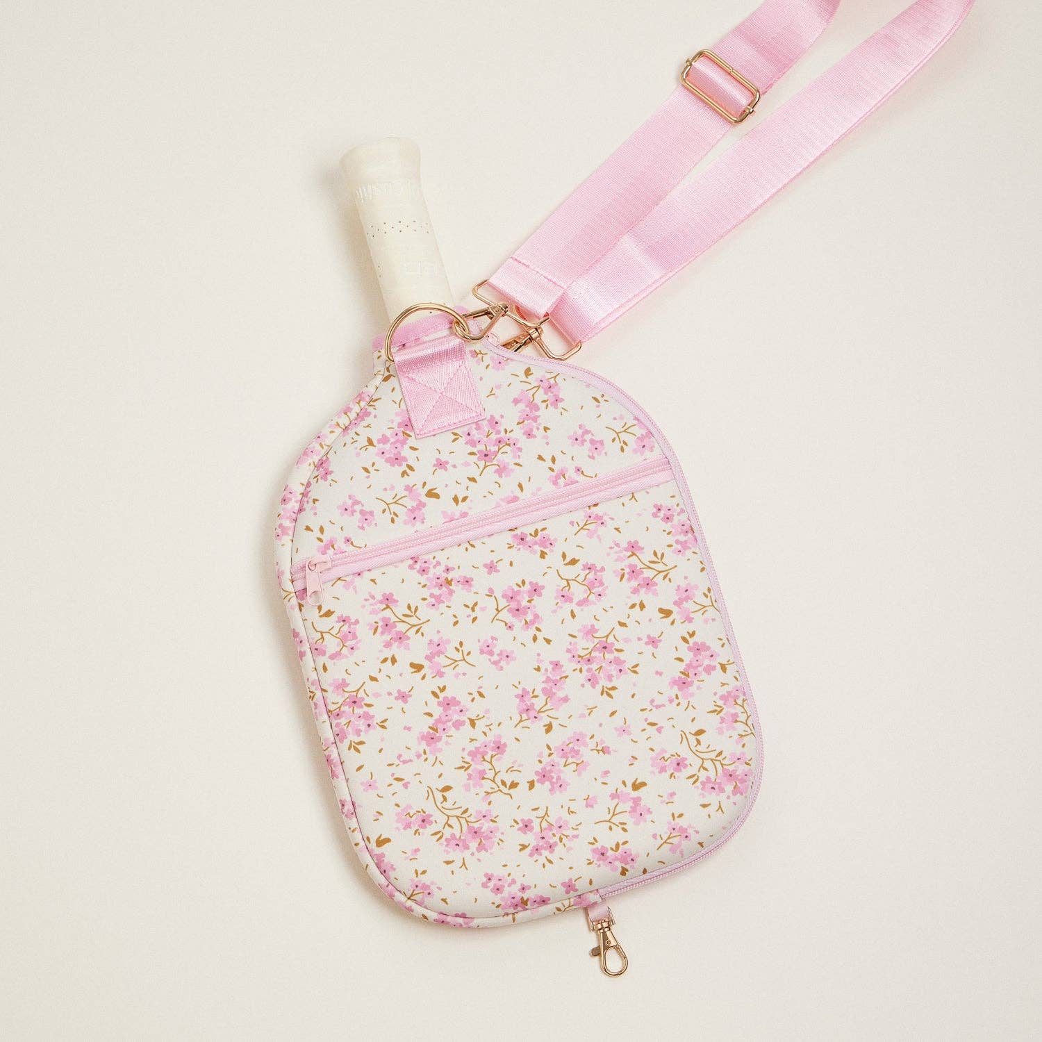 BOHO FLORAL NEOPRENE PICKLEBALL PADDLE BAG