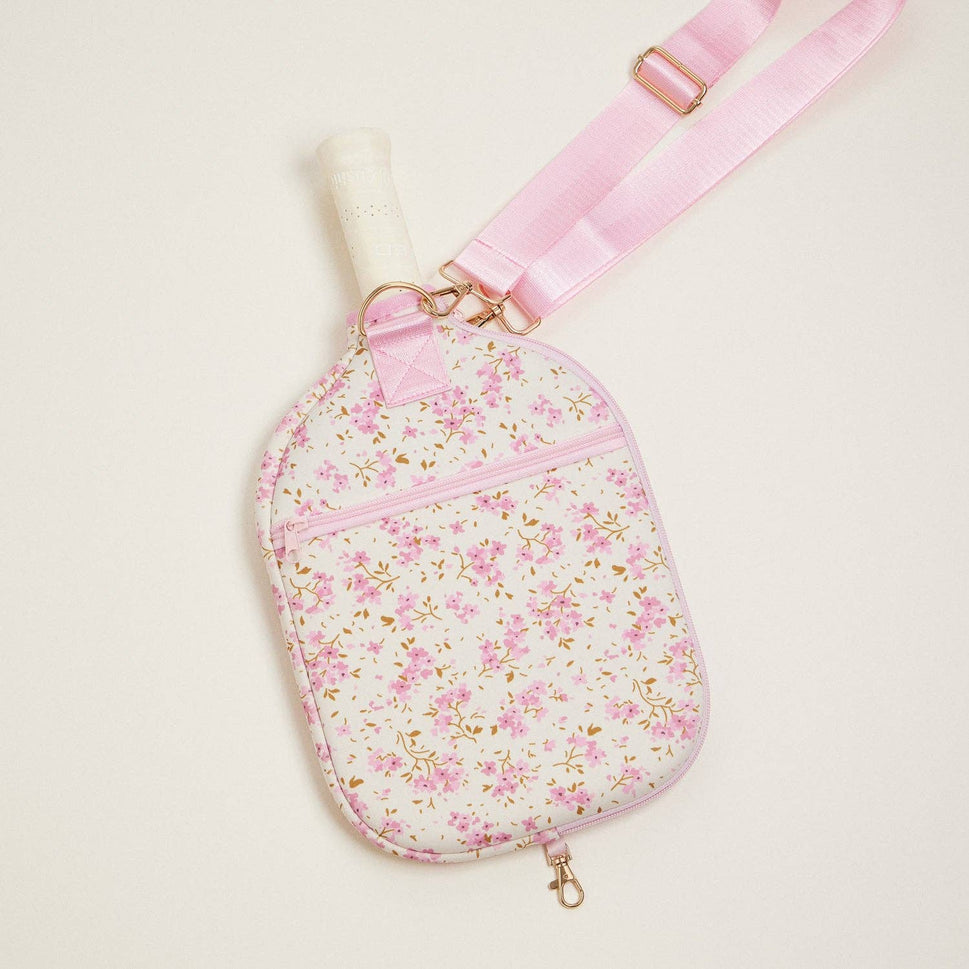 BOHO FLORAL NEOPRENE PICKLEBALL PADDLE BAG