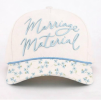 Bridal Statement Hats – Marriage Material & Going to the Chapel: Material