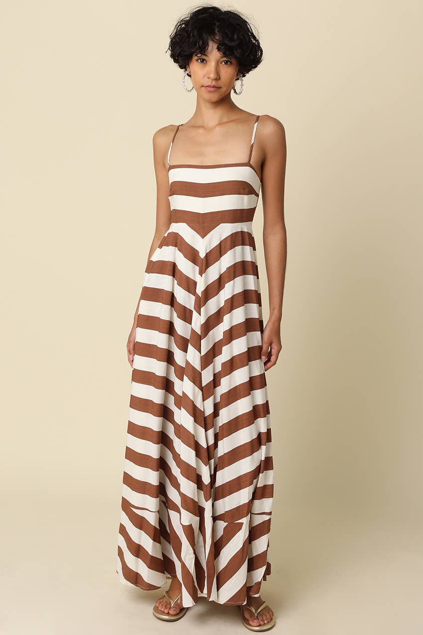 Brenda Stripe Maxi Dress