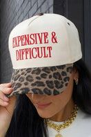 Switch EXPENSIVE &amp; DIFFICULT Leopard Contrast Brim Cap: Red / ONE SIZE 2 image