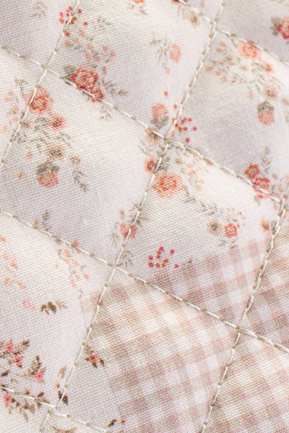 Blush Patchwork Quilted Tote Bag
