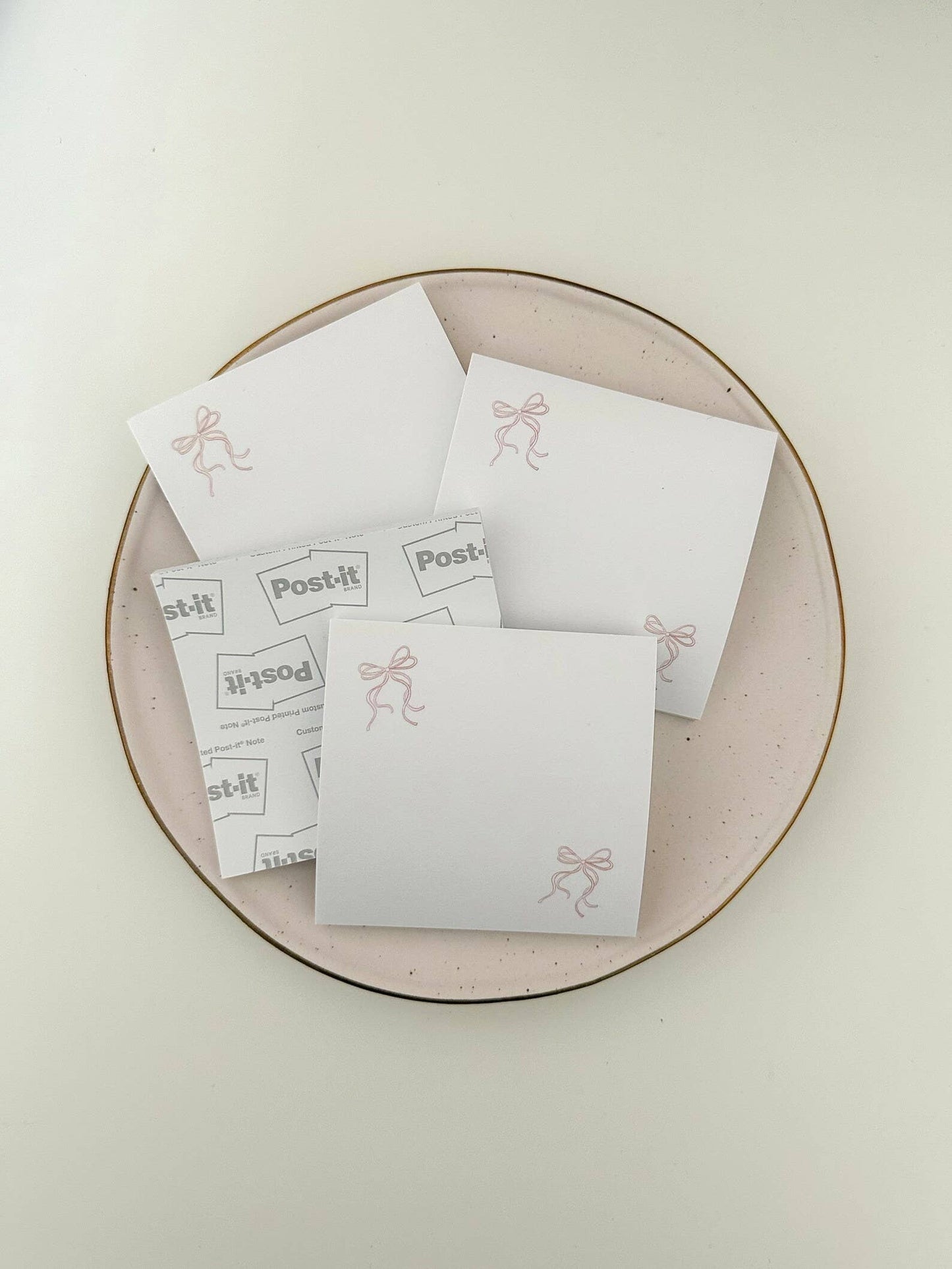 PINK BOW COQUETTE STICKY NOTE, CHRISTIAN STATIONARY