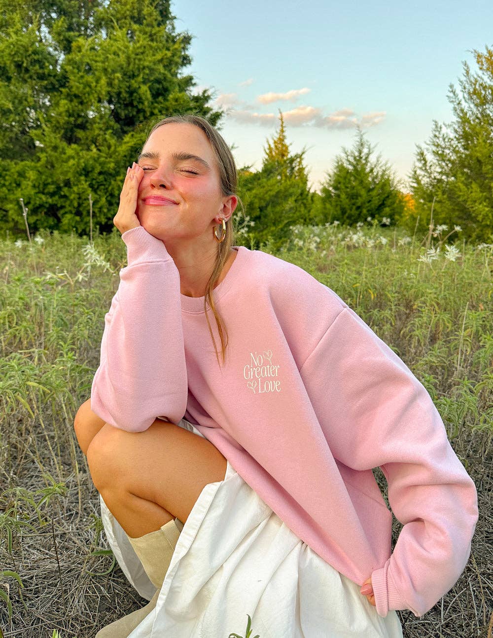 No Greater Love Unisex Crewneck: XL