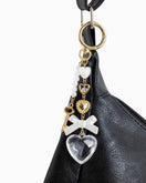 Switch Romantic Heart Coquette Pearl Key Bag Charm: Gold 3 image