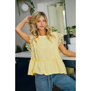 Switch SOLID JERSEY TIERED TOP WITH LACE SLEEVE 1 image